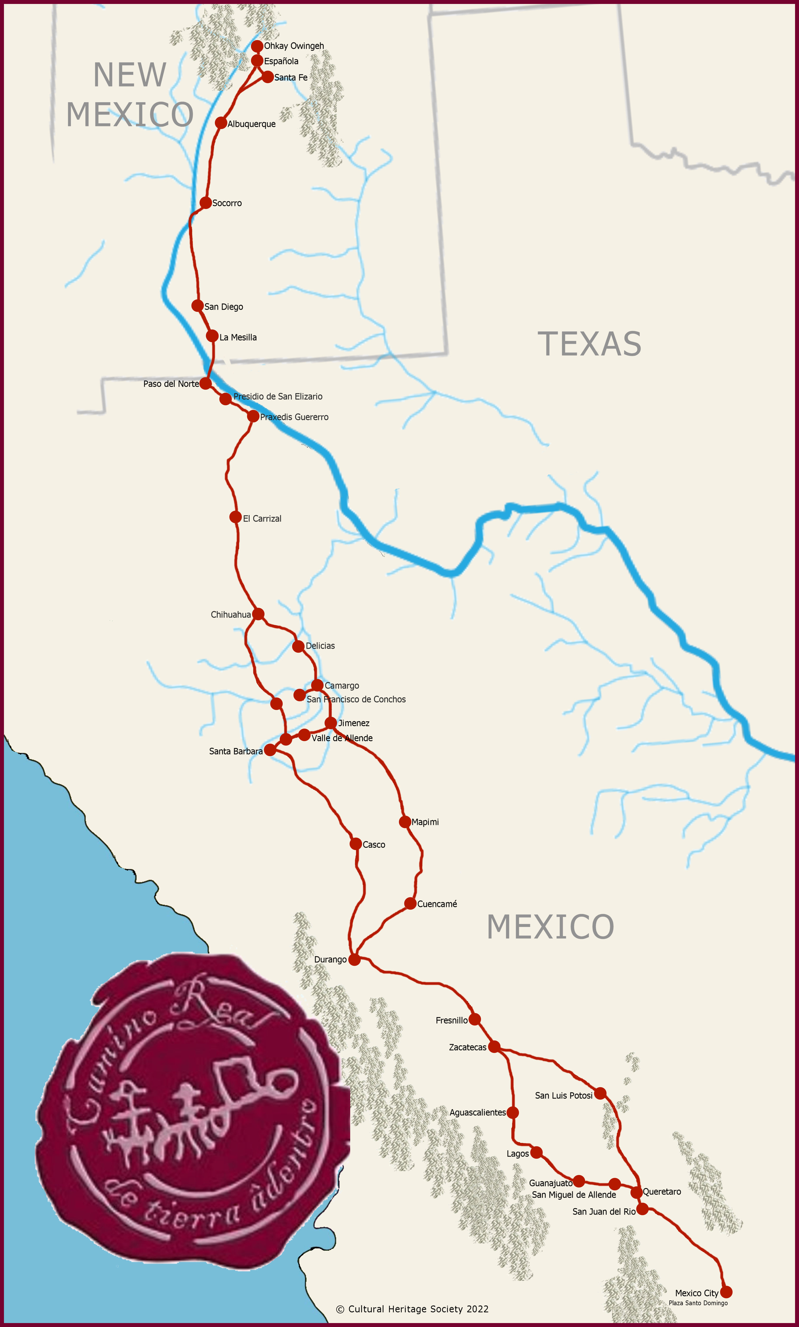 Camino Real de Tierra Adentro Map - CHS